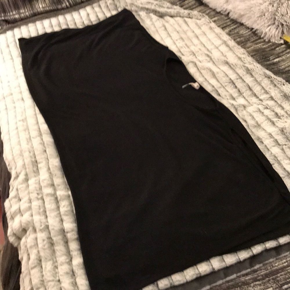 Fun top—oversized top with open shoulders